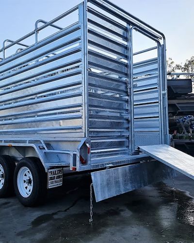 10×6 Galvanised Stock Crate Cattle / Livestock (3200KG 3.2Tonne ATM) Trailer For Sale Brisbane