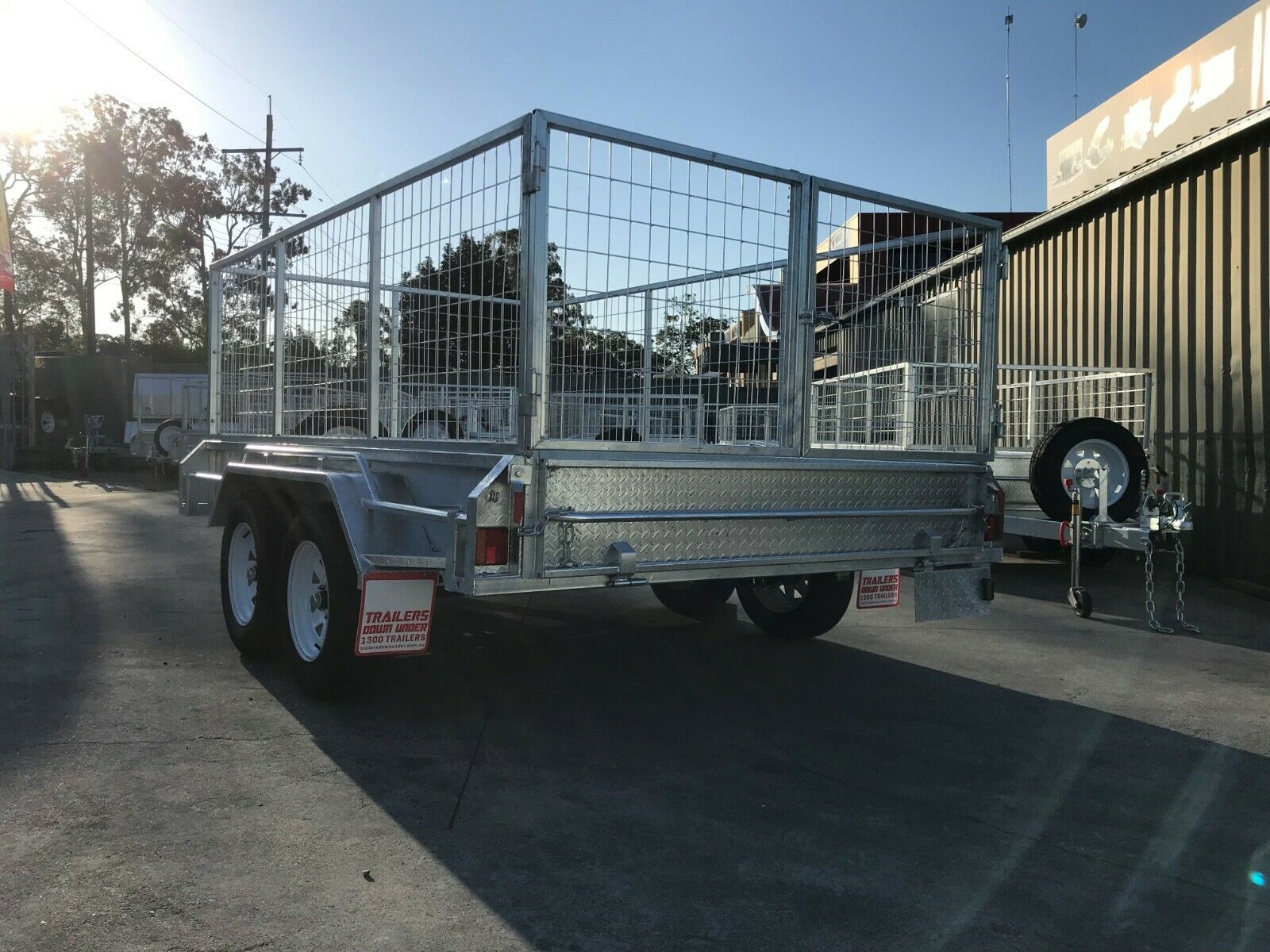 10×5 Galvanised Cage Trailer with 3 Ft Cage for Sale in Brisbane<br><br><span class="galv-import">Imported Trailer</span>