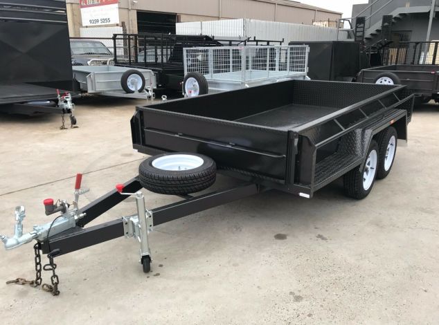 10x5 Budget Specification Tandem Box Trailer for Sale in Brisbane High Sides