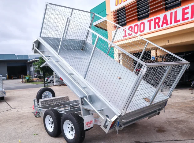 10x5 Galvanised Hydraulic Tipper Cage Trailer for Sale