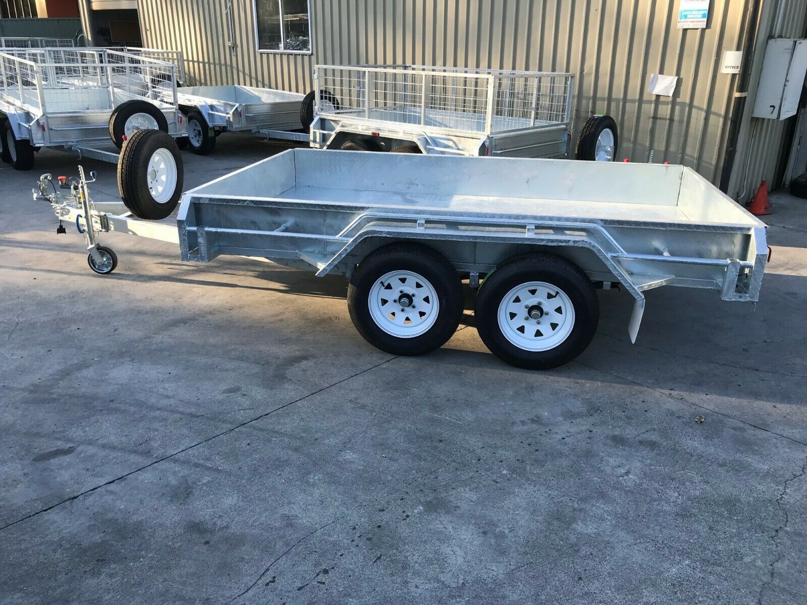 10×6 Tandem Galvanised Box Trailer For Sale Full Checker Plate – Trailer for Sale Brisbane<br><br><span class="galv-import">Imported Trailer</span>