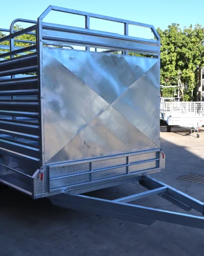 12×6 Heavy Duty Galvanised Stock Crate Trailer For Sale 3.2 Tonne ATM – Loganholme