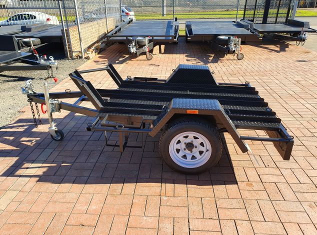 Deluxe Heavy Duty Bike Trailer For Sale Brisbane<br><br><span class="aussie-build">Australian Made Trailer</span>