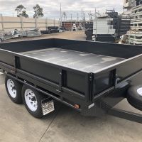 10×6 B/SPec Tandem Axle Flat Top Trailer with Drop Sides For Sale