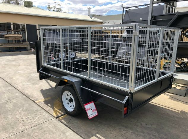 6×4 Basic Gardening Trailer with Open Mower Box for Sale