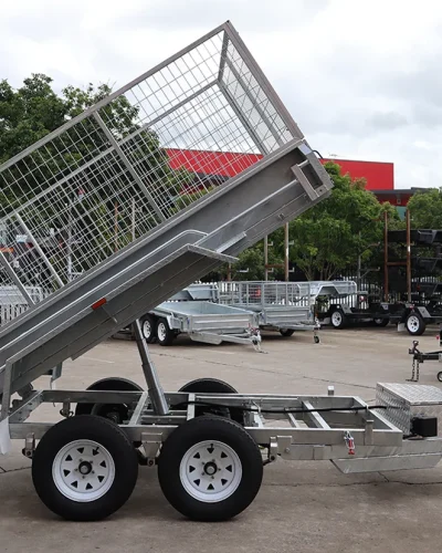 10×5 Galvanised Hydraulic Tipper Trailer for Sale in Brisbane | 3.2 Tonne | Rocker Roller Suspension