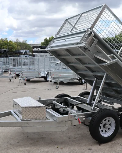 8×5 Galvanised Hydraulic Tipper Trailer for Sale in Brisbane | 3.2 Tonne | Rocker Roller Suspension
