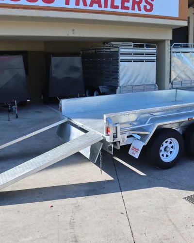 10×6 Galvanised Hydraulic Tipper Trailer for Sale in Brisbane | 3.2 Tonne | With Slide Under Ramps