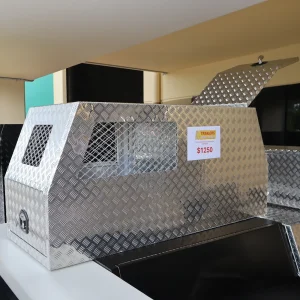 Aluminum Checkerplate Galwing Toolbox with Vents