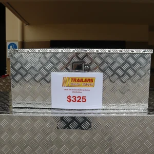 Aluminum Checkerplate Tapered Top Opening Toolbox
