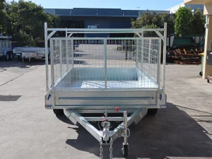 10x6 Galvanised Cage Trailer with Racks