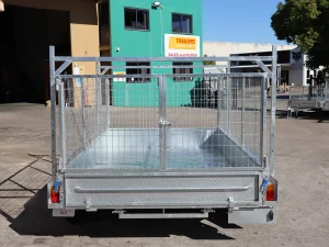 Cage Trailer with Ladder Racks
