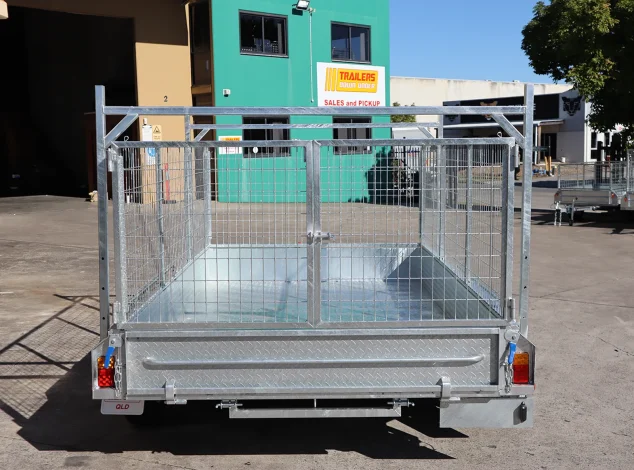 Cage Trailer with Ladder Racks