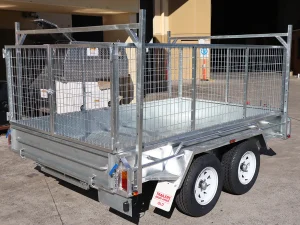 Heavy Duty Tandem Cage Trailer with Ladder Racks