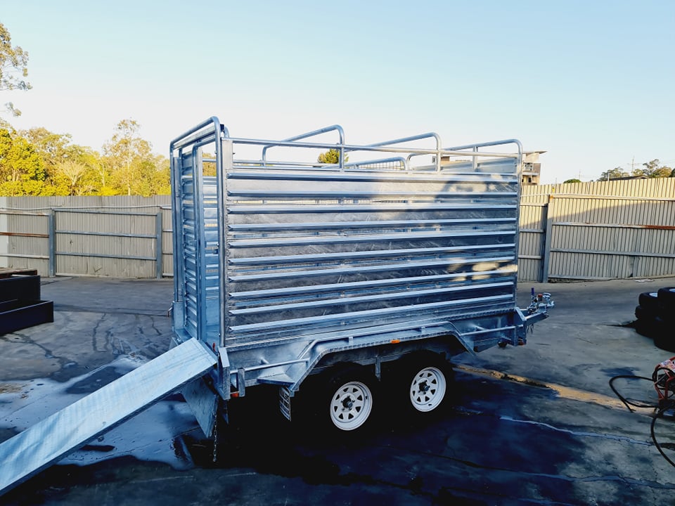10×6 Galvanised Stock Crate Cattle / Livestock (3200KG 3.2Tonne ATM) Trailer For Sale Brisbane