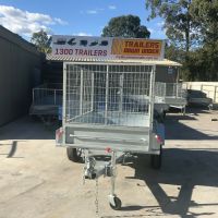 6×4 Galvanised Box Trailer with 3 Ft Cage for Sale in Brisbane