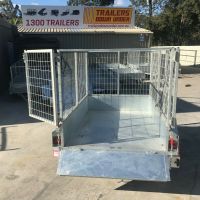 6×4 Galvanised Box Trailer with 2 Ft Cage for Sale in Brisbane