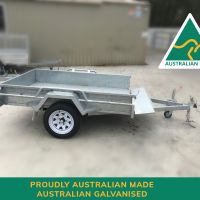 7×5 Australain Made Australian Galvanised Single Axle Heavy Duty Box Trailer For Sale<br><br><span class="aussie-build">Australian Made Trailer</span>