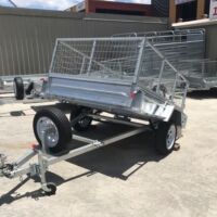 7x5 Single Axle Galvanised Cage Trailer for Sale in Brisbane