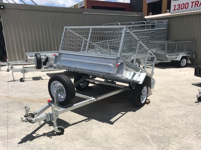7x5 Single Axle Galvanised Cage Trailer for Sale in Brisbane