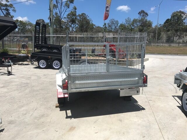 7×5 Heavy Duty Single Axle Galvanised Box Trailer with 3 Ft Cage for Sale in Brisbane