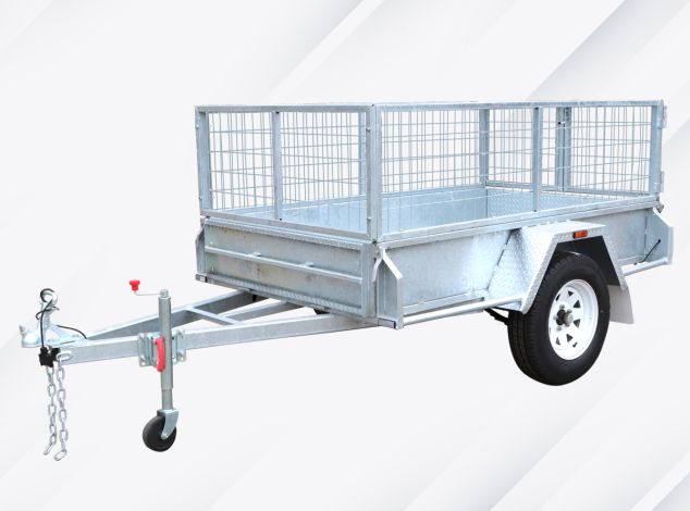 8x5 Galvanised 2ft Cage Trailer for Sale