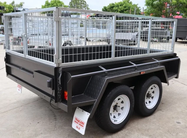 8x5 heavy duty box trailer with 2ft cage for sale brisbane 2