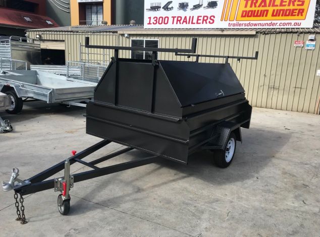 8×5 Single Axle Queensland Special Heavy Duty Tradesman Builder Trailer – High Sides