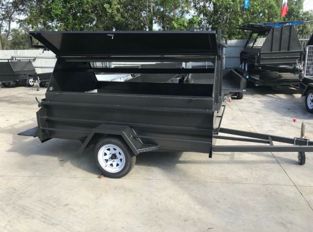 8×5 Single Axle Queensland Special Heavy Duty Tradesman Builder Trailer – High Sides