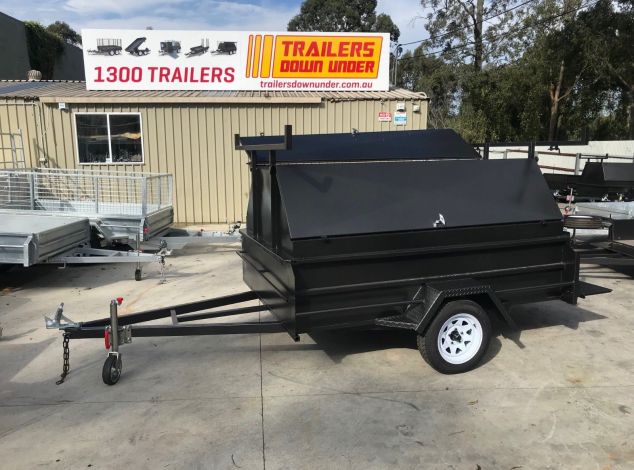 8×5 Single Axle Queensland Special Heavy Duty Tradesman Builder Trailer – High Sides