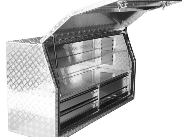 Aluminium Tool Box with 4 Drawers for Ute Storage