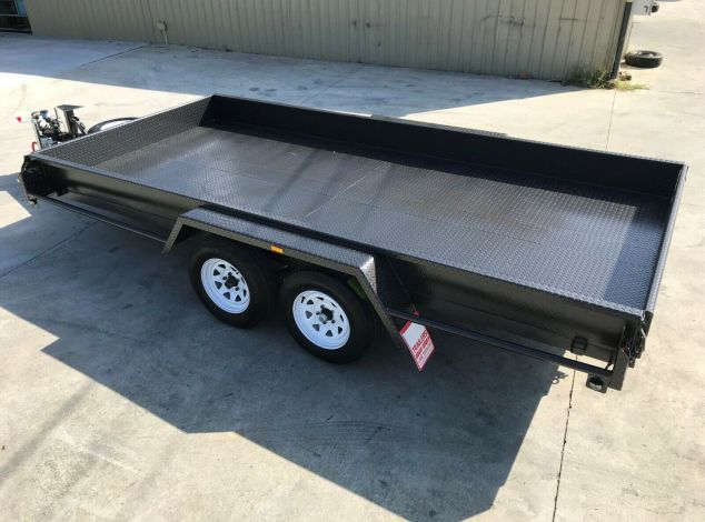 16×6’6 Tandem Box Car Carrier | Car Trailer For Sale in Brisbane| Tailgates | 10 inches Sides