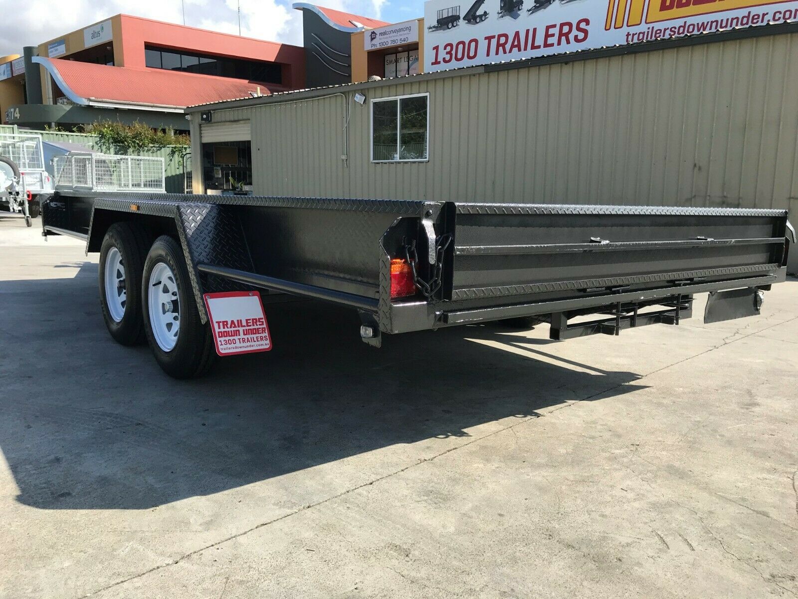 16×6’6 Tandem Box Car Carrier | Car Trailer For Sale in Brisbane| Tailgates | 10 inches Sides