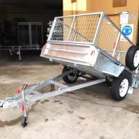 Galvanised Cage Trailer for Sale in Brisbane with Manual Tilt Feature