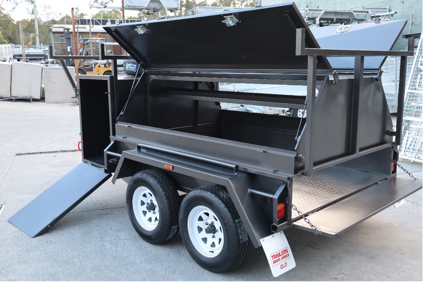 Tradie Top Trailer for Sale in Brisbane with Compressor Box