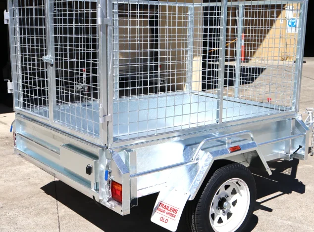 Single Axle 3ft Cage Trailer
