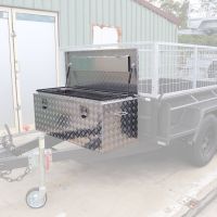 Tool Box as placed on Trailer Draw Bar