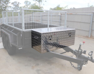 Trailer with Trailer Storage Tool Box at Front